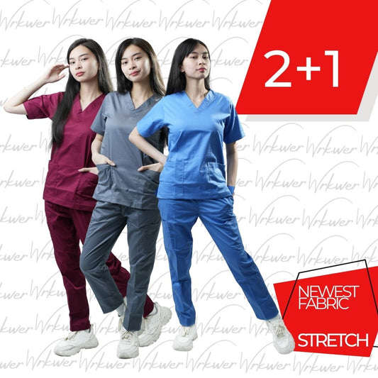 Scrub Suits for Women Stretch (Pack of 3)