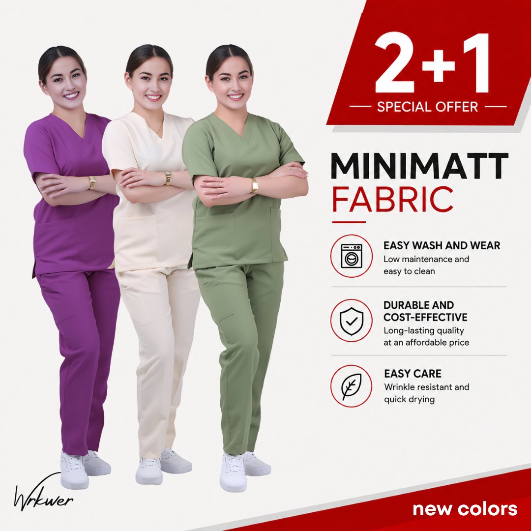 Scrub Suits Uniform Minimatt (Pack of 3) new colors