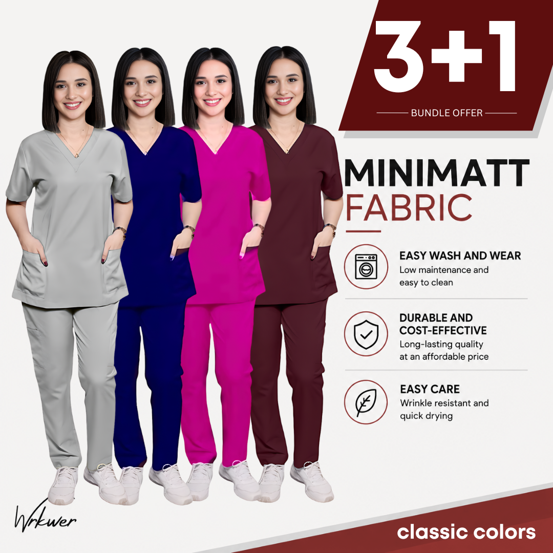 Scrub Suits Uniform Minimatt (Pack of 4) classic colors