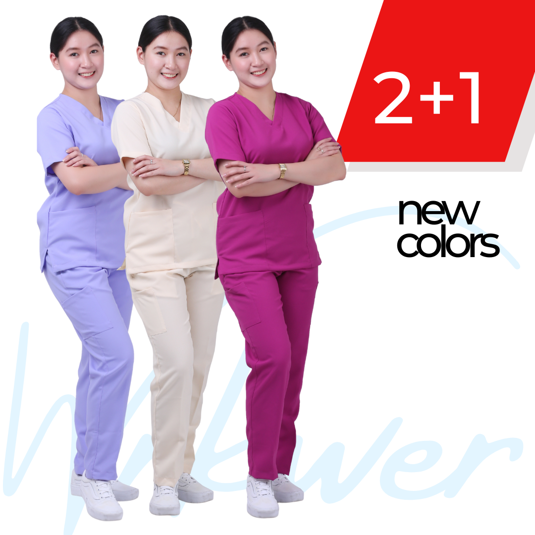 3 Color Siuts Scrub suits uniform NO PIPING (Pack of 3) new colors – wrkwer